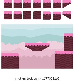 game tile set background