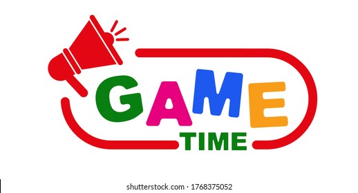 Game time with creatif font design.