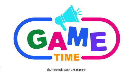 Game time with creatif font design.