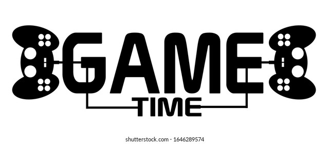 Game time with creative font design. 