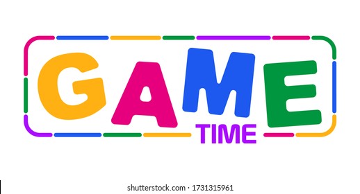 Game time with font design.