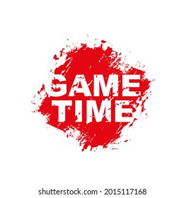 Game time with font design.