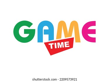 Game time with font design.