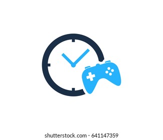 Game Time Icon Logo Design Element