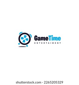 game time logo design modern concept