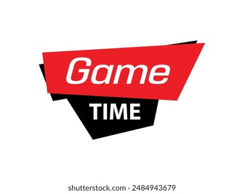señal de información de texto de hora de juego