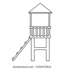 game with tower and slide