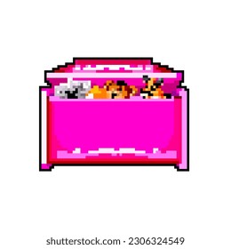 game toy box game pixel art retro vector. bit game toy box. old vintage illustration
