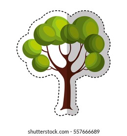 game tree isolated icon vector illustration design