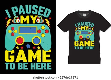 Game T-Shirt Design trendy design Gameing T-shirt for game day t-shirt trendy gamepad typography vector illustration video Gaming game day anime