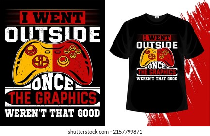 Game T-Shirt, Gaming T-Shirt, Video Gaming t-shirt design template