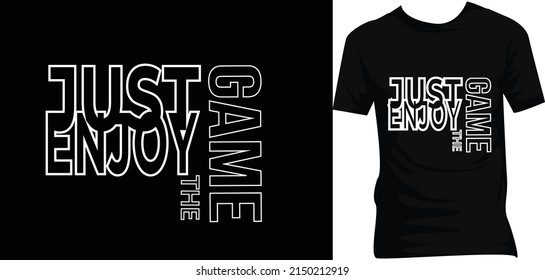 game typography graphic design for clothing