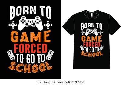 Game Typography T Shirt Design
