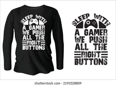 game Typography t-shirt design with vector