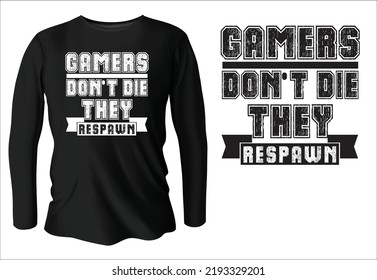 game Typography t-shirt design with vector