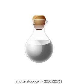 Game UI asset. Gaming user interface potion bottle icon. vector illustration.