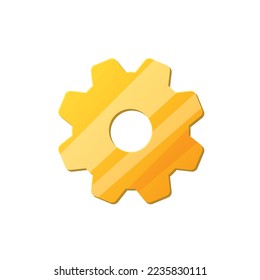 Elemento de interfaz de usuario de juego. Icono de configuración de la interfaz de usuario de juegos. ilustración vectorial