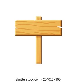 Game UI asset. Gaming user interface wood sign icon. vector illustration