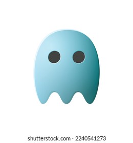 Game UI asset. Gaming user interface ghost icon. vector illustration