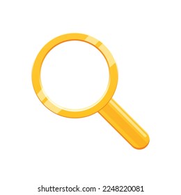 Game UI asset. Gaming user interface magnifier icon. vector illustration