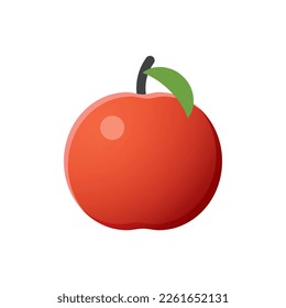 Elemento de interfaz de usuario de juego. Icono de manzana de la interfaz de usuario de juegos. ilustración vectorial