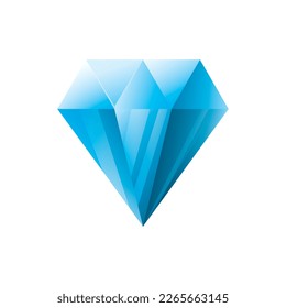 Game UI asset. Gaming user interface gem icon. vector illustration