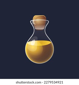 Game UI asset. Gaming user interface potion bottle icon. vector illustration.