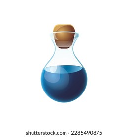 Game UI asset. Gaming user interface potion bottle icon. vector illustration