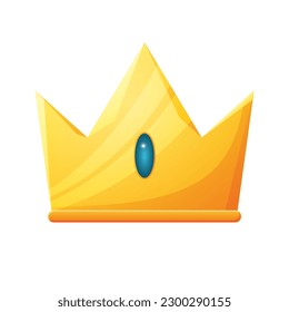 Game UI asset. Gaming user interface crown icon. vector illustration.