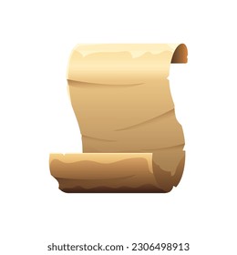 Spiel-UI-Objekt. Bildlaufsymbol für die Gaming-Benutzeroberfläche Vektorgrafik.