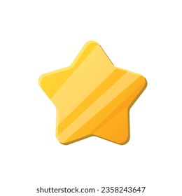 Game UI asset. Gaming user interface star icon. vector illustration.