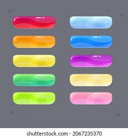 Game Ui Buttons Set Different Colors Stock Vector (Royalty Free ...