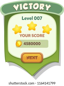 Game ui complete menu of graphical user interface GUI to build 2D games. Casual Game. Vector. Can be used in mobile or web games.