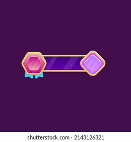 Icono de barra de juegos de la interfaz de usuario Diseño de vectores con estilo de caricatura colorido
