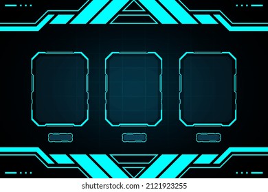 Game ui interface hud abstract technology design for digital business.