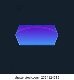 Game UI Pop Up Window Futuristic Hud Vector Design Blue Sky Purple Nature Pattern Cartoon