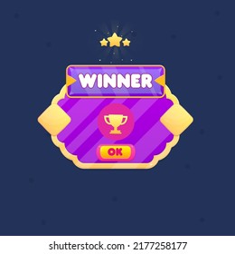 Game Ui Pop Window Reward Winner Stock Vector (Royalty Free) 2177258177 ...