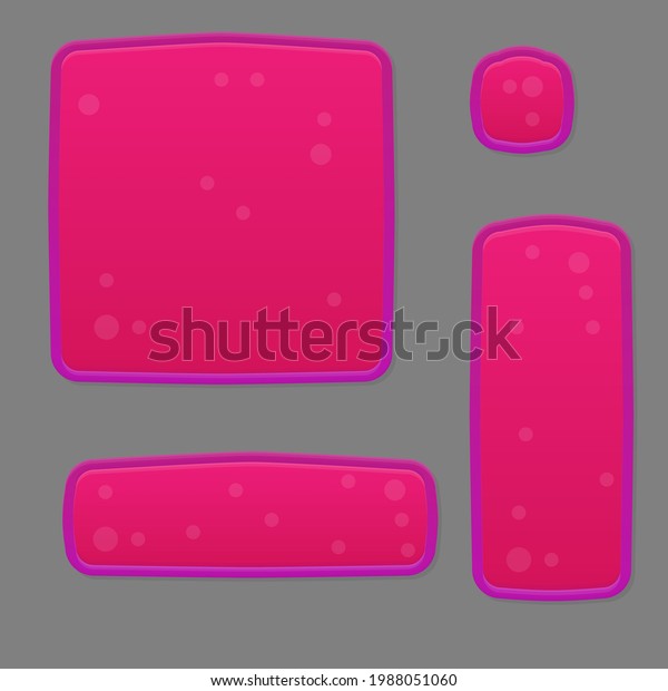 Game Ui Set Windows Buttons Bars Stock Vector (Royalty Free) 1988051060 ...