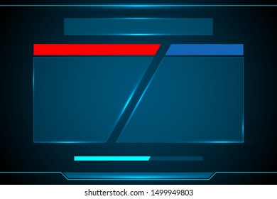 Game ui technology interface hud abstract design for digital business