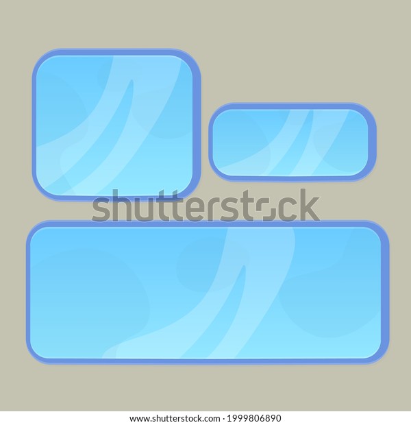 Game Ui Windows Buttons Set Pop Stock Vector (Royalty Free) 1999806890 ...