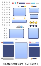Game User Interface Templates.
Pack of graphical user interface templates to make a game.