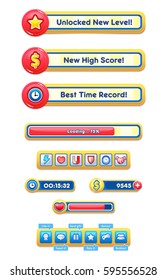 Game User Interface Templates.
Pack of graphical user interface templates to make a game.