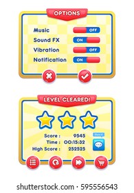 Game User Interface Templates.
Pack of graphical user interface templates to make a game.