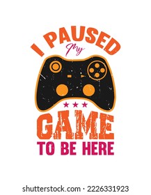 GAME VECTOR DESIGN FOR T SHIRT DESIGN