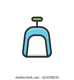 Game vector filled color outline icon. 