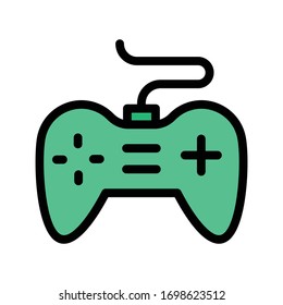 game vector flat color icon 