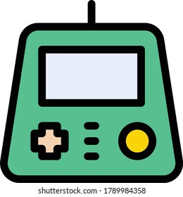Game-Vektorflachfarbensymbol 