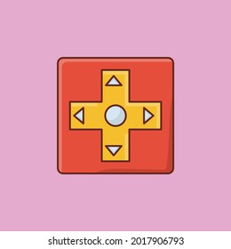 icono de color plano vectorial de juego