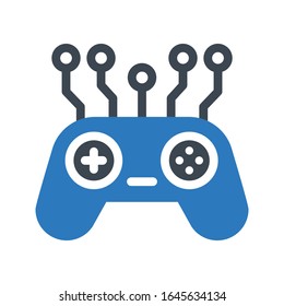 game vector glyph color icon 