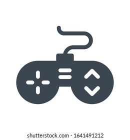 game vector glyph flat icon 